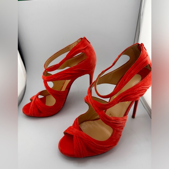 NWT Christian Louboutin Coral Suede Sandals EU40 - Picture 3 of 7